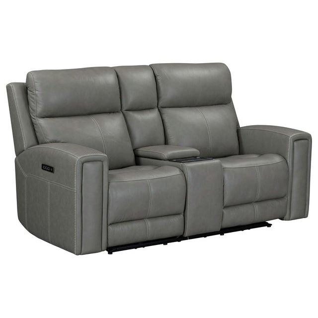 Liberty Furniture Camden - Loveseat With Console P3 & ZW - Gray