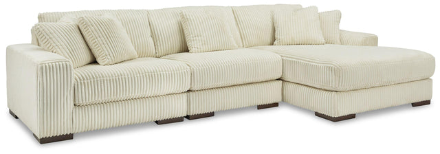 Ashley Lindyn - Ivory - 3-Piece Sectional With Raf Corner Chaise