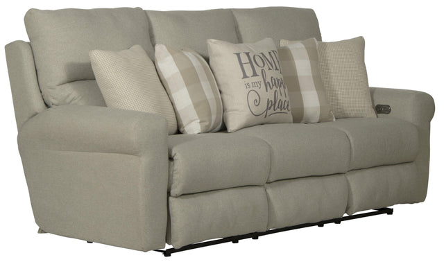 Catnapper Westport - Power Lay Flat Reclining Sofa - Cement