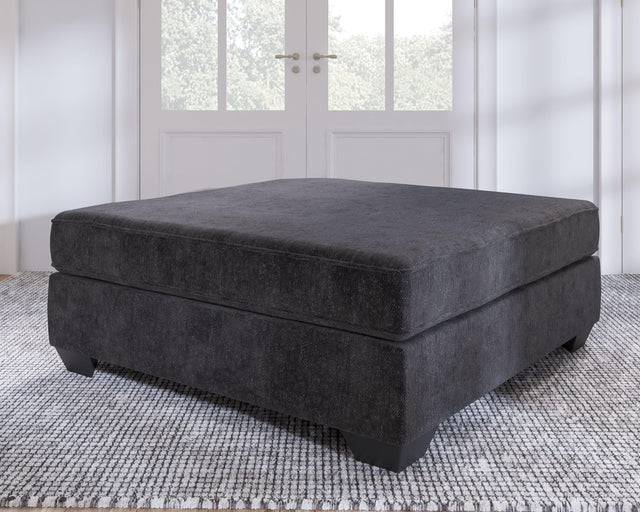 Ashley Lavernett Oversized Accent Ottoman - Charcoal