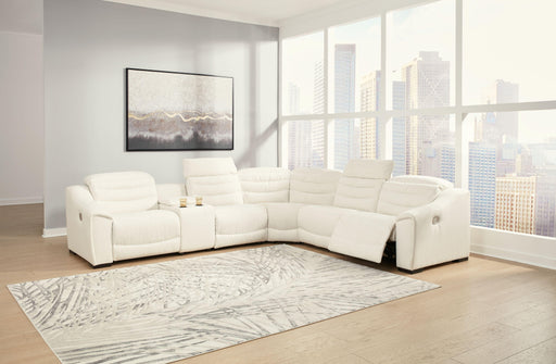 Ashley Next-gen Gaucho - Chalk - Zero Wall Recliners With Armless Chair 6 Pc Sectional
