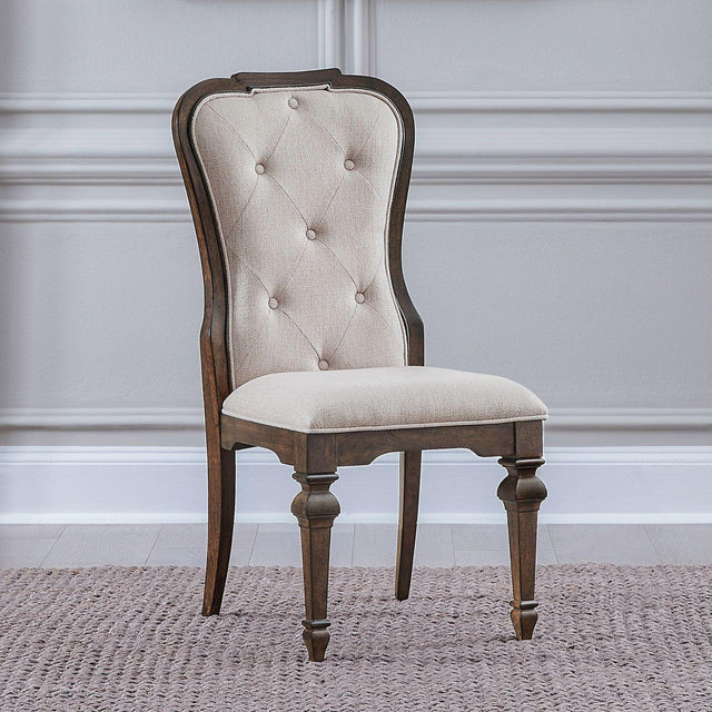 Liberty Furniture Provence Park - Upholstered Side Chair (RTA) - Brown