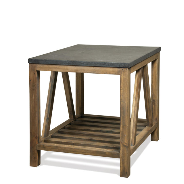 Riverside Furniture Weatherford - Rectangular End Table - Reclaimed Natural Pine