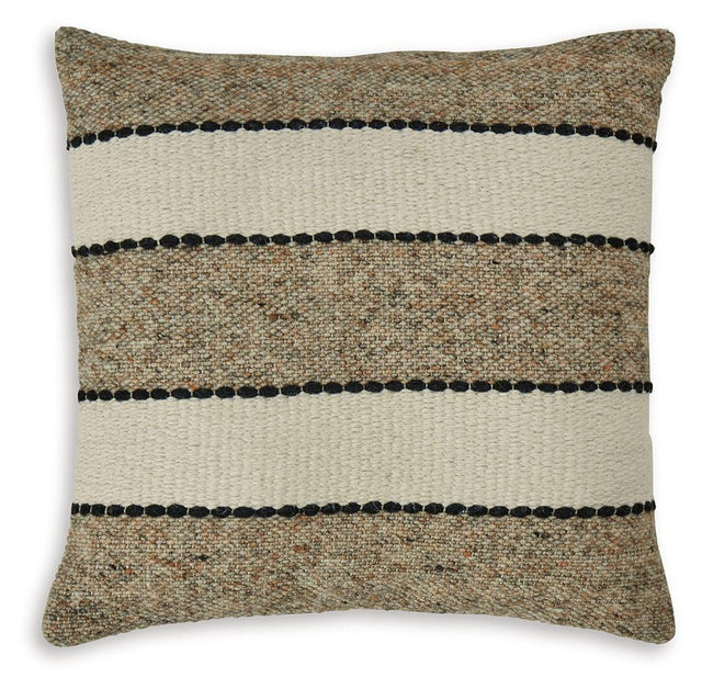 Ashley Rueford Pillow (4/CS) - Brown/Black/Natural