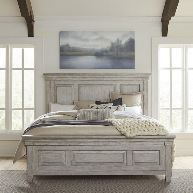 Liberty Furniture Heartland - King Panel Bed - White