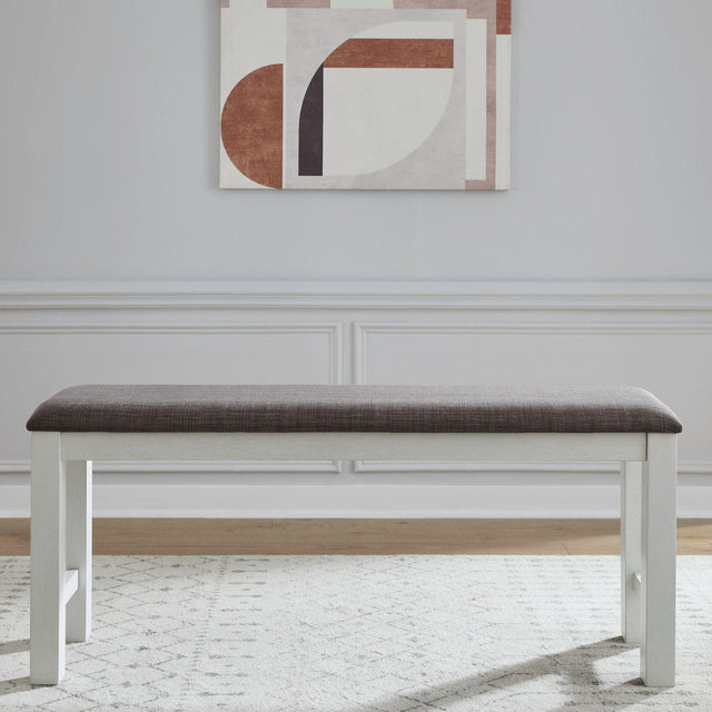Liberty Furniture Brook Bay - Upholstered Counter Bench - White