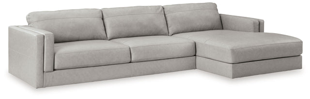 Ashley Amiata - Glacier - 2-Piece Sectional With Raf Corner Chaise