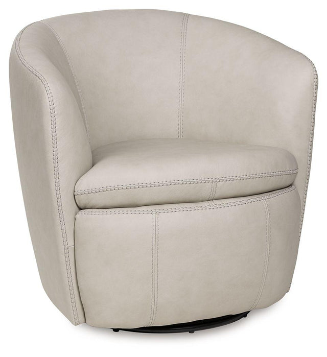 Ashley Kierreys Swivel Accent Chair - Bone