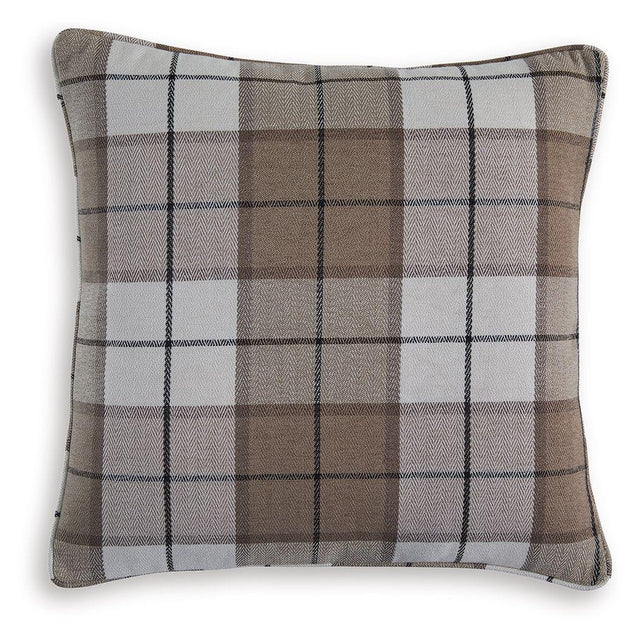 Ashley Godricton Pillow (4/CS) - Brown/Black/Cream