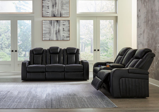 Ashley Caveman Den - Midnight - 2 Pc. - Power Reclining Sofa, Power Reclining Loveseat