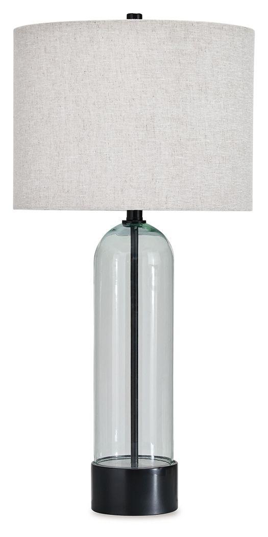 Ashley Kerrbrook Glass Table Lamp (1/CN) - Clear/Black