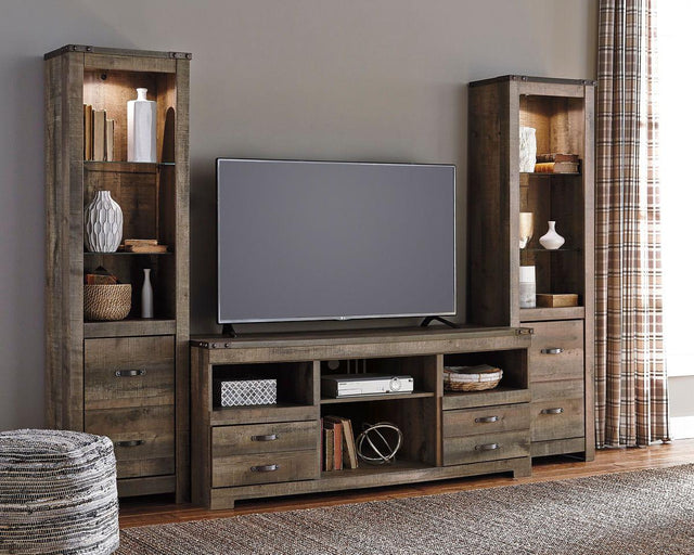 Ashley Trinell - Brown - 3 Pc. - Entertainment Center - 63" TV Stand