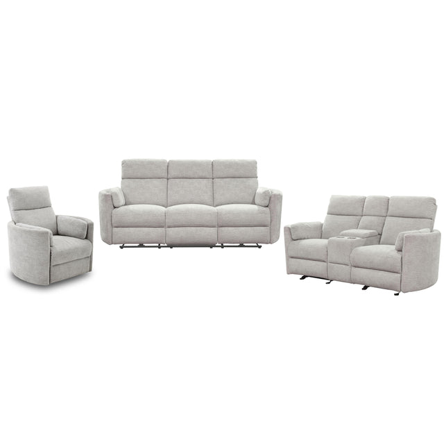 Parker House Radius - Power Reclining Sofa Loveseat And Recliner - Mineral