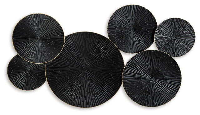 Ashley Rhetlen Wall Decor - Black/Gold Finish