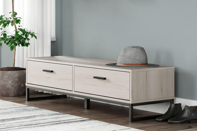 Ashley Socalle Storage Bench - Light Natural