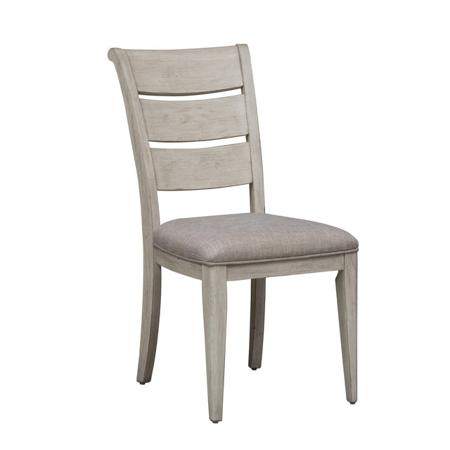 Liberty Furniture Farmhouse Reimagined - Ladder Back Upholstered Side Chair - White