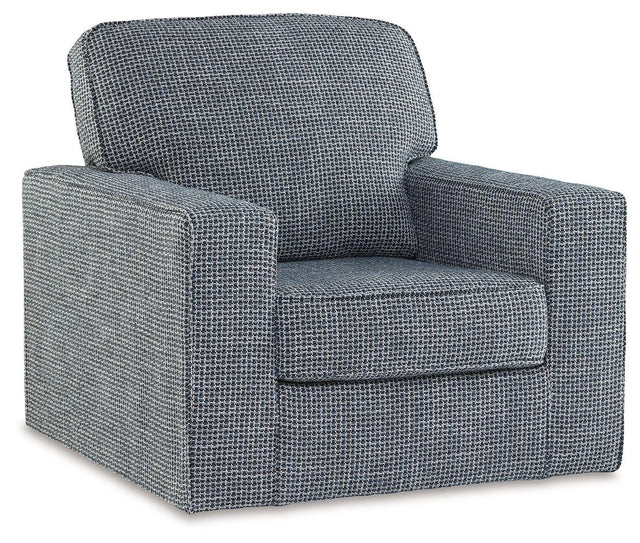 Ashley Olwenburg Swivel Accent Chair - Denim