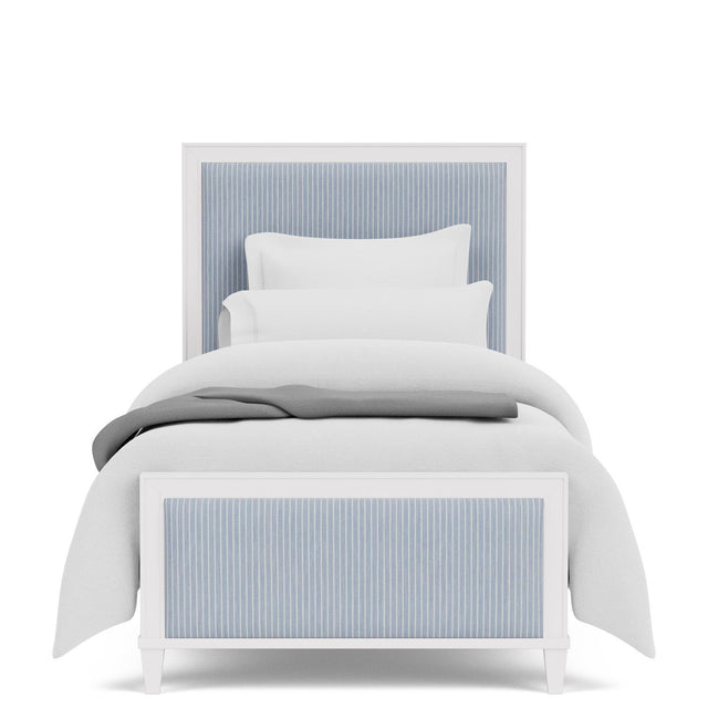 Riverside Furniture Rosalie - Twin Upholstered Bed - Blue / White