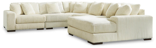Ashley Lindyn - Ivory - Right Arm Facing Corner Chaise 5 Pc Sectional