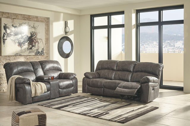 Ashley Dunwell - Steel - 2 Pc. - Power Sofa, Loveseat