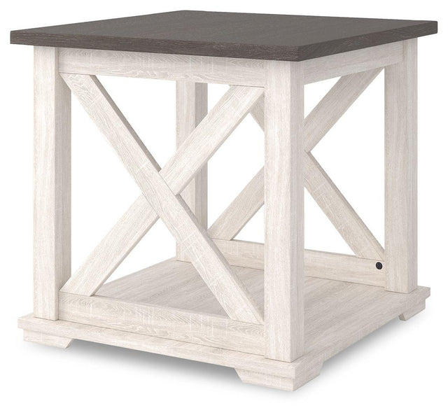 Ashley Dorrinson Square End Table - Two-tone