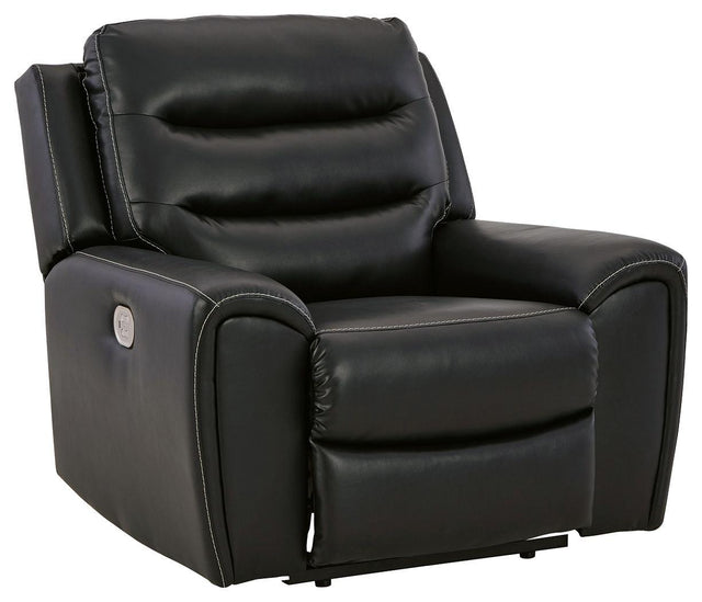 Ashley Warlin PWR Recliner/ADJ Headrest - Black