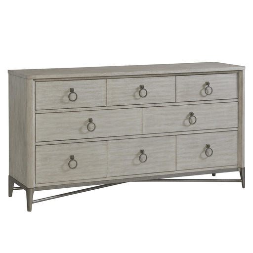 Riverside Furniture Maisie - Eight Drawer Dresser - Pearl Silver