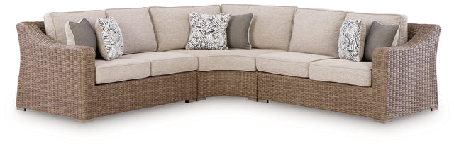 Ashley Laguna Heights - 3-Piece Outdoor Sectional - Beige