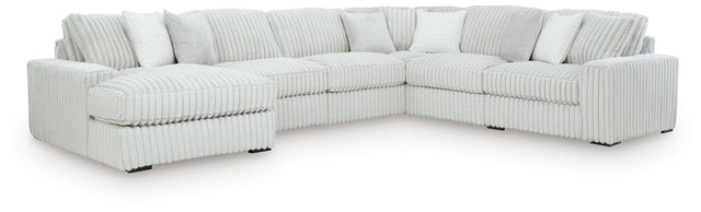 Ashley Stupendous - 6-Piece Sectional With LAF Corner Chaise - Alloy