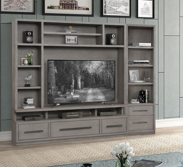 Parker House Pure Modern - 3 Piece Entertainment Wall - Moonstone