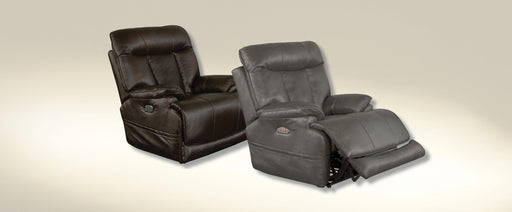 Catnapper Naples - Power Headrest Power Lay Flat Recliner With Extended Ottoman - Steel