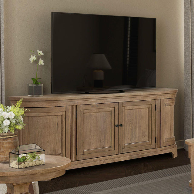 Liberty Furniture Haven Hills - 82'' TV Console - Camel Beige