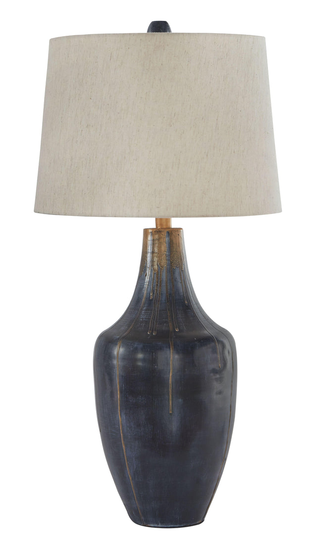 Ashley Evania Metal Table Lamp (1/CN) - Indigo