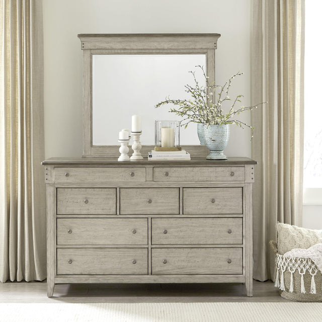 Liberty Furniture Ivy Hollow - Dresser & Mirror - White