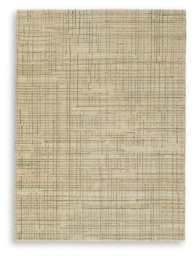 Ashley Janston Medium Rug - Ivory/Gray/Tan