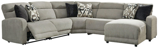 Ashley Colleyville - Stone - 5-Piece Power Reclining Sectional