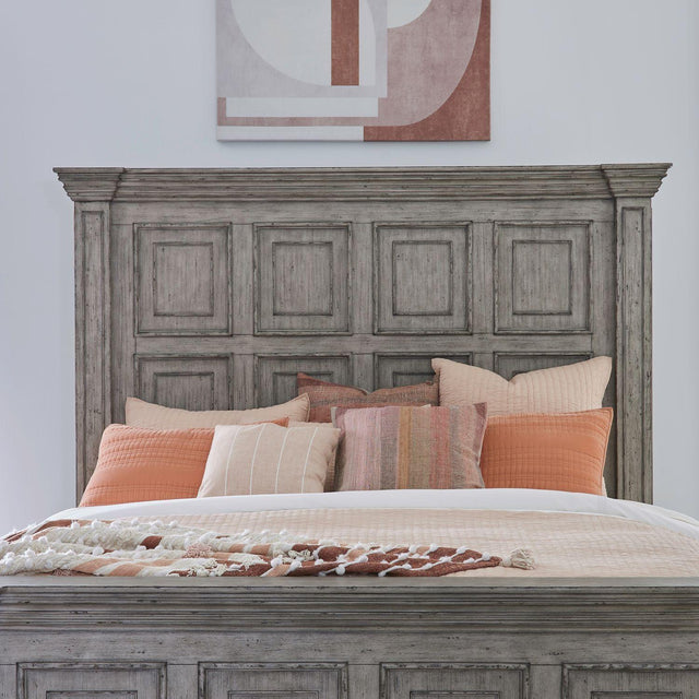 Liberty Furniture Big Valley - King Mansion Headboard - Gray
