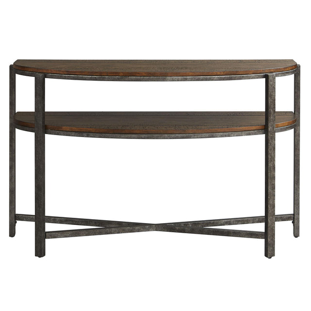 Liberty Furniture Breckinridge - Demilune Sofa Table - Dark Brown