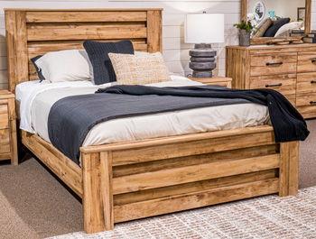 Ashley Maystonna Queen Panel Headboard - Brown