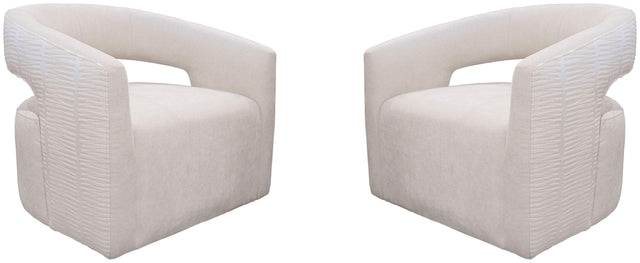 Parker House Orbit - Open Back Accent Chair (Set of 2) - Elise Natural