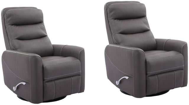 Parker House Hercules - Swivel Glider Recliner (Set of 2) - Haze