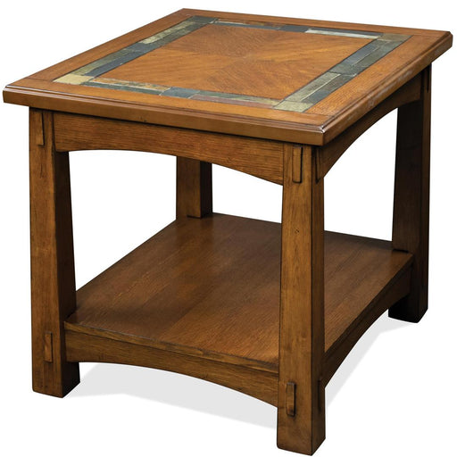 Riverside Furniture Craftsman Home - End Table - Americana Oak