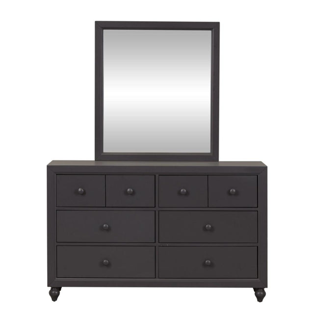 Liberty Cottage View Dresser & Mirror - Dark Gray