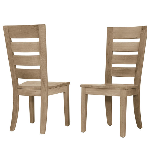 Vaughan-Bassett Dovetail - Horizontal Slat Dining Chair - Bleached White