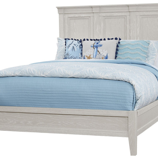 Vaughan-Bassett Passageways - King Mansion Bed With Low Profile Footboard - Oyster Grey