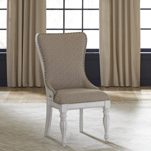 Liberty Magnolia Manor Uph Wing Back Side Chair (RTA) - White