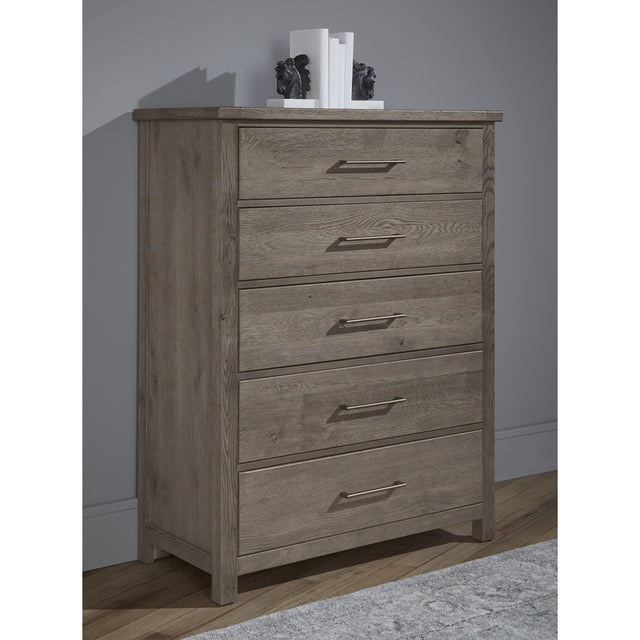 Vaughan-Bassett Dovetail - 5-Drawer Chest - Mystic Grey