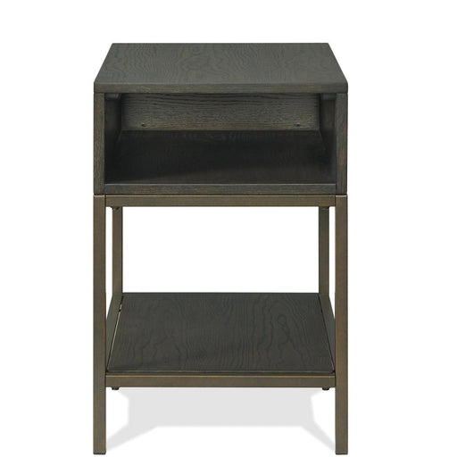 Riverside Furniture Hyde - Rectangle Chairside Table - Brown, Dark