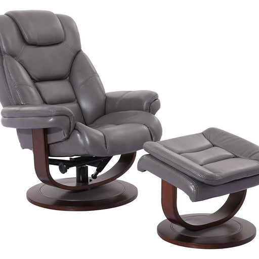 Parker House Monarch - Manual Reclining Swivel Chair and Ottoman - Ice