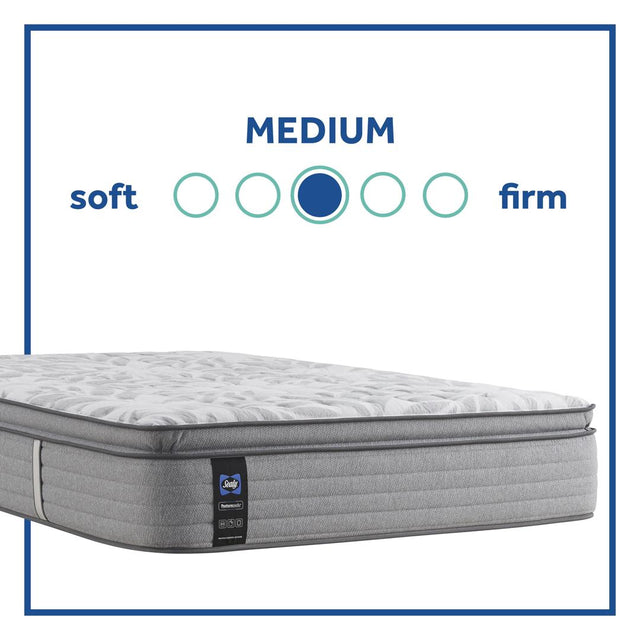 Sealy PosturePedic - Silver Pine Medium Euro Pillow Top Mattress - Twin Long